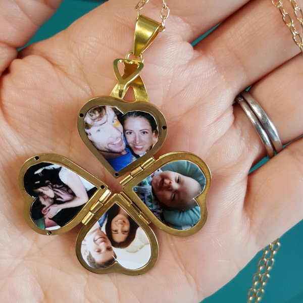 How to print photos for a heart locket